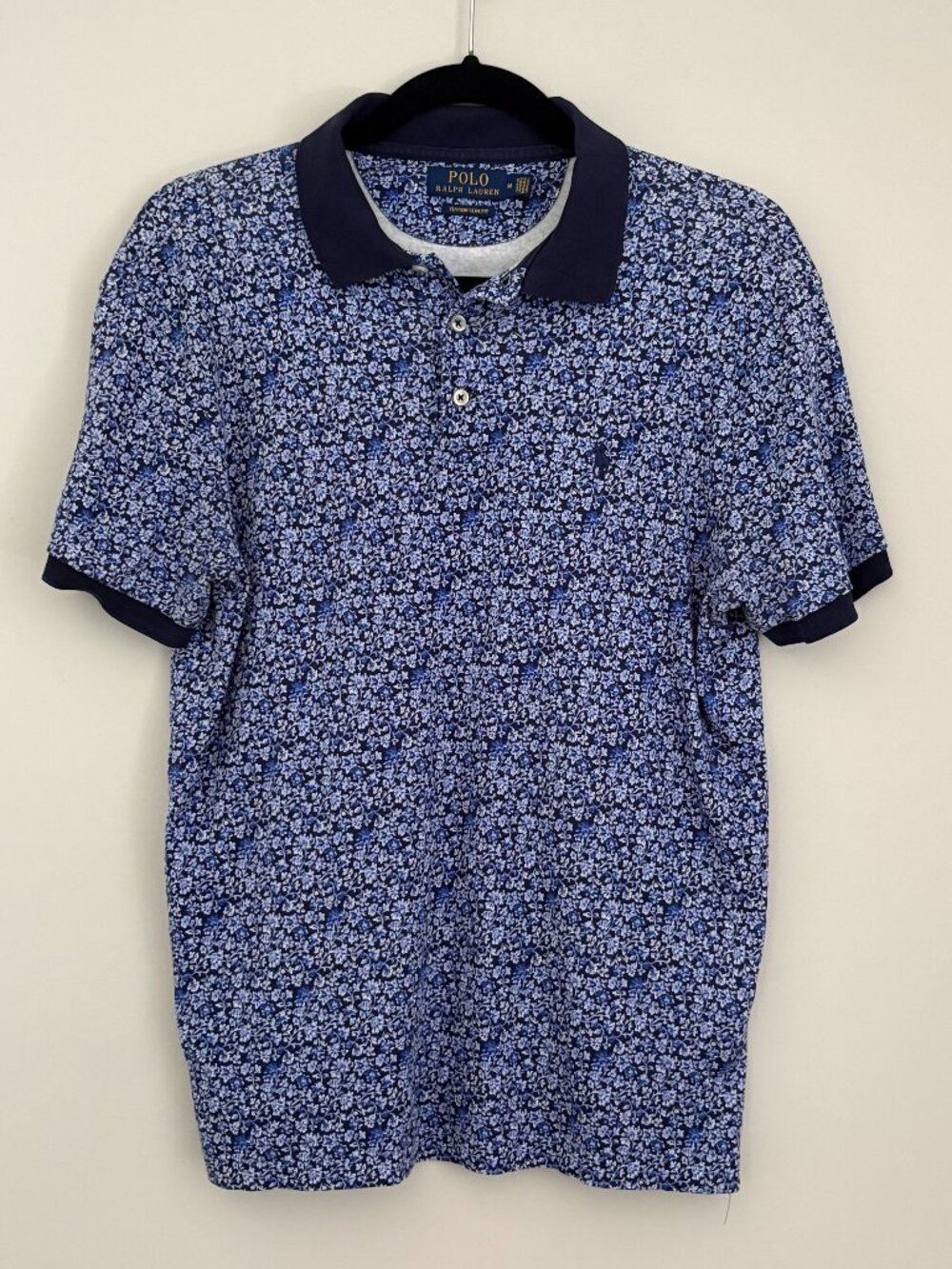 Polo Ralph Lauren Slim Fit Blue Ditsy Floral Polo Coastal Preppy Grandpacore M